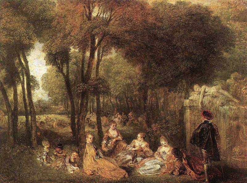 Jean antoine Watteau Les Champs Elysees